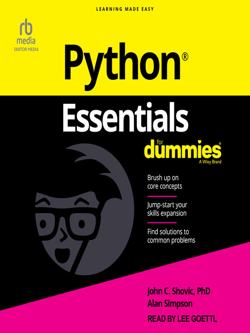 Title details for Python Essentials For Dummies by John C. Shovic, PhD - Available